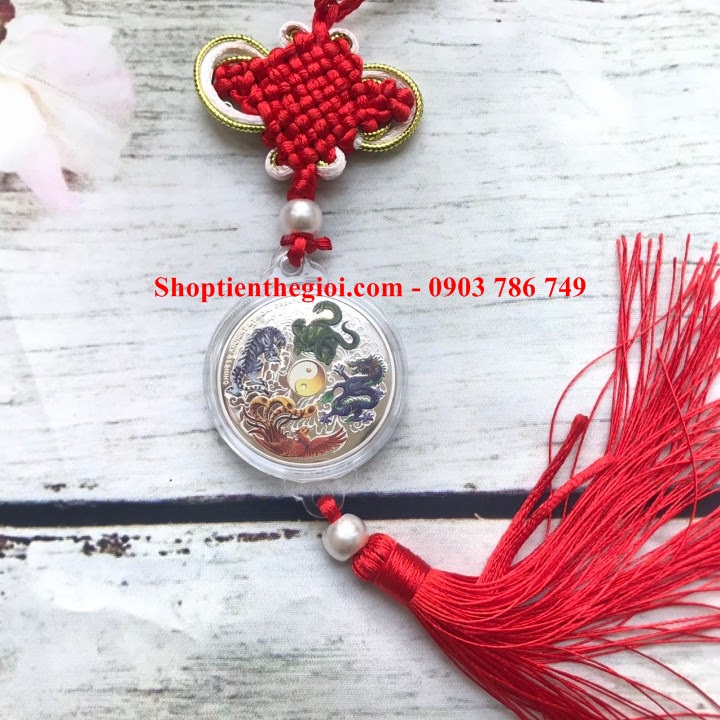 Dây treo Xu tứ linh phong thuỷ - SP005162